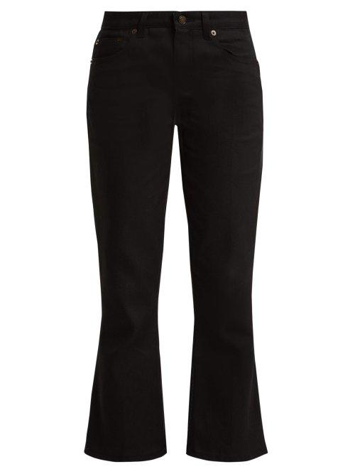 Matchesfashion.com Saint Laurent - Kick Flare Jeans - Womens - Black