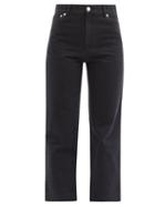 Matchesfashion.com A.p.c. - Sailor High-rise Cropped Jeans - Womens - Black