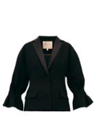 Matchesfashion.com Roksanda - Lora Cady Single Breasted Crepe Blazer - Womens - Black