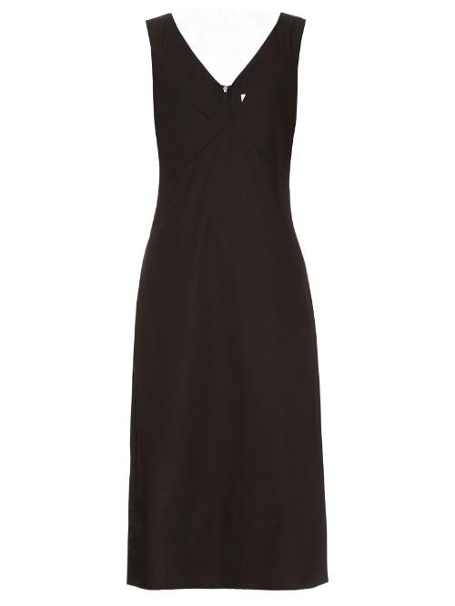 Raey V-neck Cotton-blend Day Dress