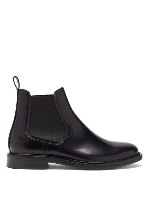 Matchesfashion.com A.p.c. - Johanne Leather Chelsea Boots - Womens - Black