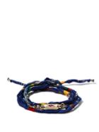 Matchesfashion.com Marie Lichtenberg - Evil Eye Ruby & Sterling-silver Bracelet - Mens - Multi