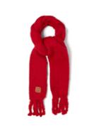 Matchesfashion.com Loewe - Anagram-patch Oversized Mohair-blend Scarf - Womens - Red