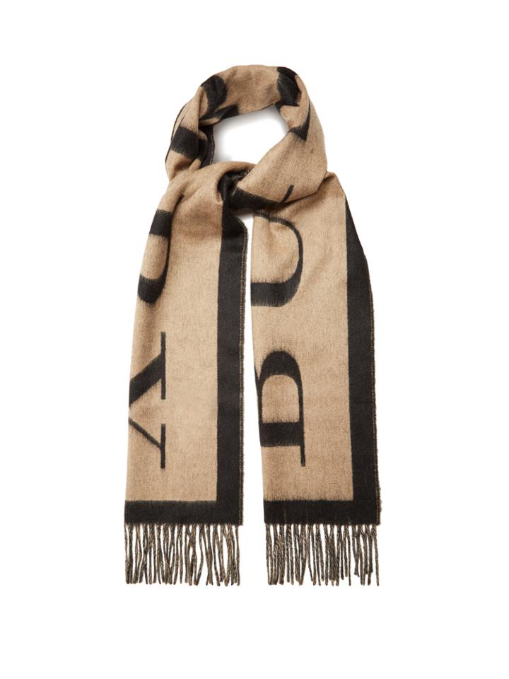 Burberry Logo-print Cashmere Scarf