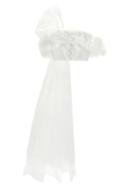 Matchesfashion.com Rodarte - Ruffle-trimmed Off-the-shoulder Cropped Top - Womens - White