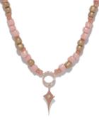 Diane Kordas - Diamond & 14kt Rose-gold Beaded Necklace - Womens - Pink Multi