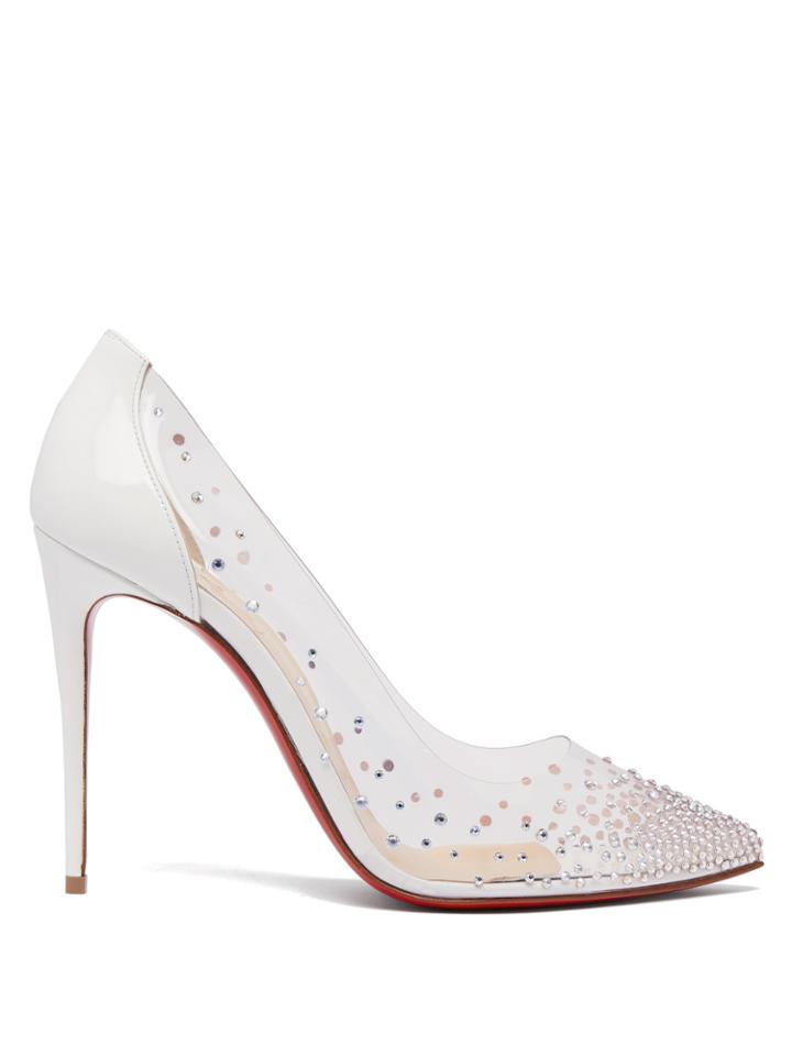 Christian Louboutin Degrastrass Crystal-embellished Pumps
