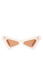 Matchesfashion.com Marni - Spy Cat Eye Acetate Sunglasses - Womens - Light Pink