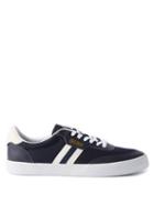 Polo Ralph Lauren - Court Canvas And Leather Trainers - Mens - Navy White