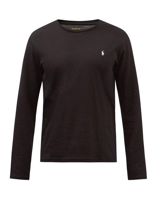 Polo Ralph Lauren - Logo-embroidered Cotton-jersey Pyjama Top - Mens - Black