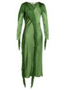 Diane Von Furstenberg V-neck Fringed Dress