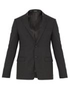 Matchesfashion.com Lanvin - Peak Lapel Wool Blend Blazer - Mens - Grey
