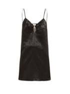 Matchesfashion.com Gucci - Crystal Embellished Silk Blend Top - Womens - Black