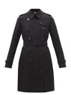Burberry - Kensington Cotton-gabardine Trench Coat - Womens - Navy