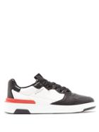 Matchesfashion.com Givenchy - Logo Print Grained Leather Trainers - Mens - Multi