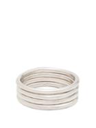 Matchesfashion.com Sonia Boyajian - Sunshine Set Of Four Bangles - Womens - Silver