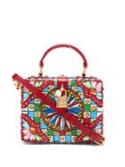 Ladies Bags Dolce & Gabbana - Dolce Box Carretto Rattan Bag - Womens - Red Multi