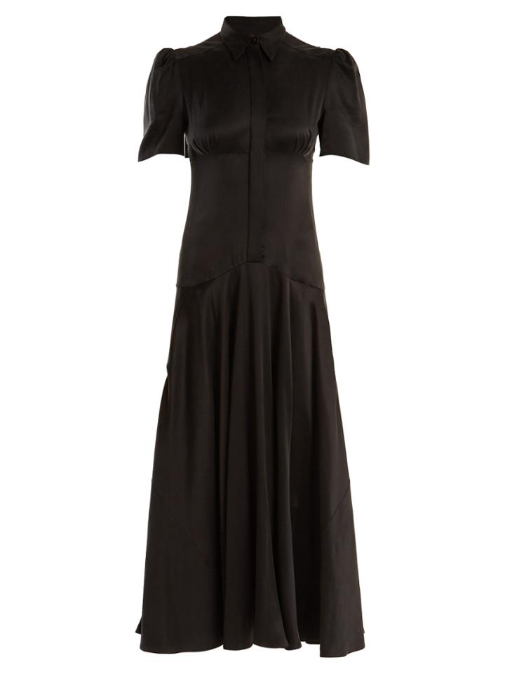 Hillier Bartley Plimpton Panelled Sandwashed-silk Midi Dress