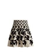 Alexander Mcqueen Doves-intarsia Mini Skirt