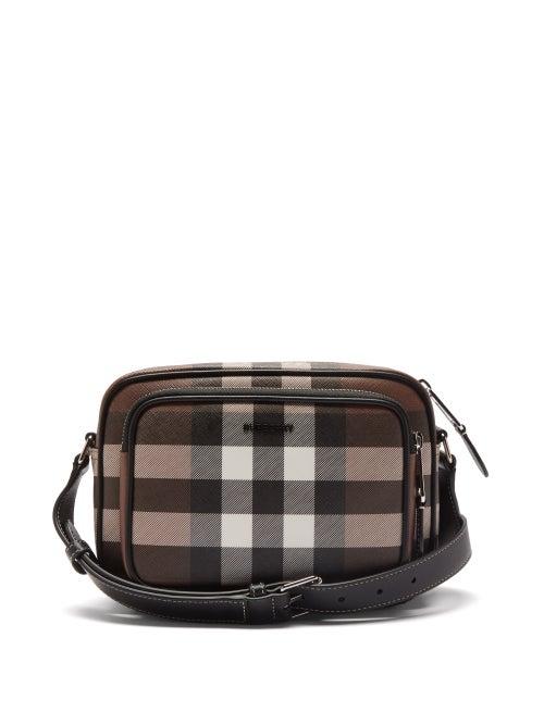 Burberry - Paddy Check Canvas Cross-body Bag - Mens - Brown Multi