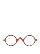Matsuda - Round Acetate Glasses - Mens - Brown