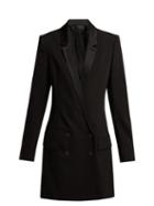 Matchesfashion.com Haider Ackermann - Cosmos Wool Blend Tuxedo Dress - Womens - Black