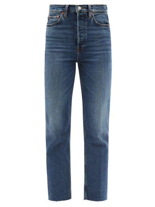 Matchesfashion.com Re/done - 70s Ultra High Rise Stove Pipe Straight-leg Jeans - Womens - Denim