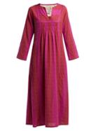 Matchesfashion.com Ace & Jig - Isa Colour Block Cotton Dress - Womens - Pink