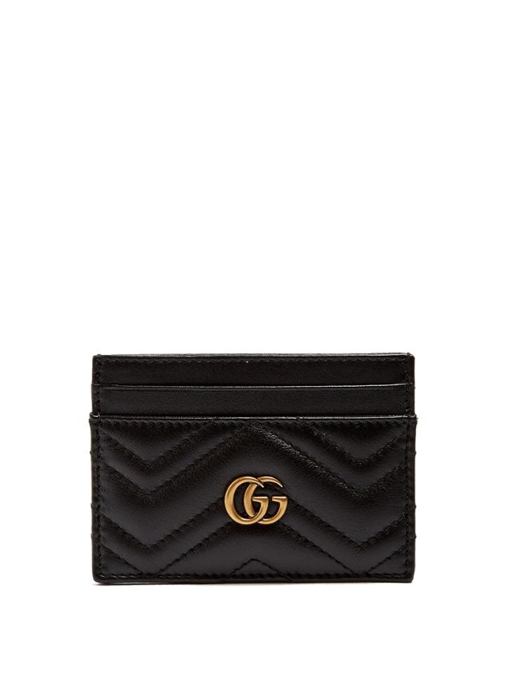 Gucci Gg Marmont Quilted-leather Cardholder