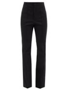 Isabel Marant - Livelyo Cotton-blend Crepe Bootcut Trousers - Womens - Black