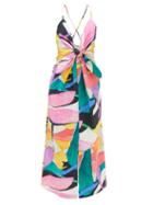 Mara Hoffman - Lolita Deltoria-print Organic-cotton Poplin Dress - Womens - Multi