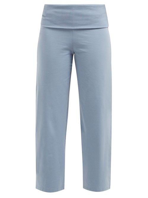 Matchesfashion.com Max Mara Leisure - Scilli Track Pants - Womens - Navy