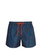 Matchesfashion.com Paul Smith - Cheetah Print Swim Shorts - Mens - Orange Multi