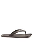 Maison Margiela - Tabi Split-toe Leather Flip Flops - Womens - Black