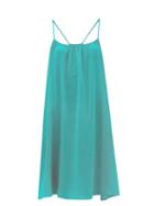 Matchesfashion.com Loup Charmant - Scoop Neck Cotton Poplin Slip Dress - Womens - Blue