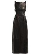 Matchesfashion.com Ellery - Rococo Leather Dress - Womens - Black