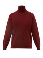 Matchesfashion.com Officine Gnrale - Alma Cashmere Roll Neck Sweater - Womens - Burgundy
