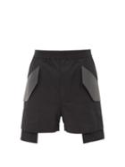 1017 Alyx 9sm - Leather-pocket Cotton-ripstop Shorts - Mens - Black