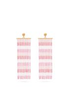 Matchesfashion.com Jacquemus - Rideaux Beaded-tassel Earrings - Womens - Pink