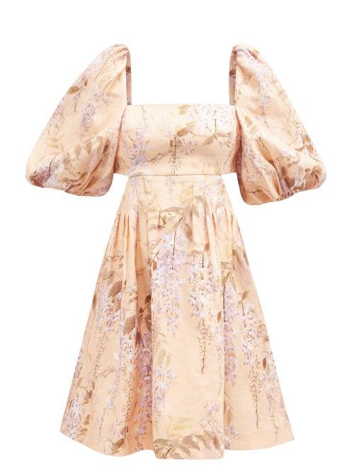 Zimmermann - Rosa Cutout Floral-print Calico Mini Dress - Womens - Multi