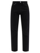 Totme - Twisted-seam Cropped Jeans - Womens - Black