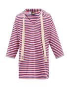 Matchesfashion.com Loewe Paula's Ibiza - Hooded Striped Cotton-jersey Tunic - Mens - Red