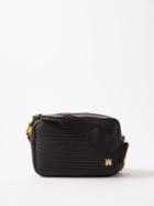 Amiri - Logo-plaque Ribbed-leather Cross-body Bag - Mens - Black