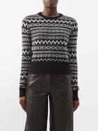 Khaite - Aroon Fair Isle Cashmere Sweater - Womens - Black Multi