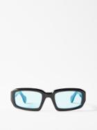 Port Tanger Eyewear - Mektoub Square Acetate Sunglasses - Mens - Black