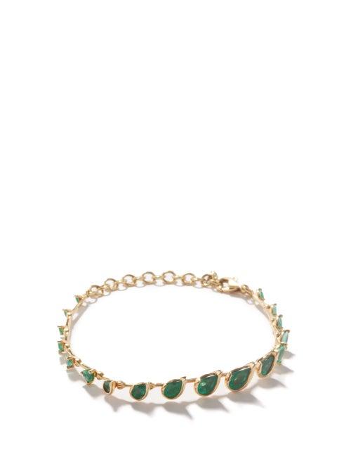 Fernando Jorge - Flicker Emerald & 18kt Gold Bracelet - Womens - Green Gold
