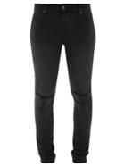 Matchesfashion.com Ksubi - Van Winkle Distressed Skinny Fit Jeans - Mens - Black