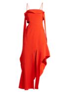 Jonathan Simkhai Ruffled Bias-cut Stretch-crepe Dress