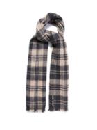 Isabel Marant - Kuzanne Checked Wool-blend Scarf - Womens - Black Multi