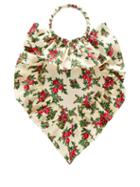 Matchesfashion.com The Vampire's Wife - Ruffle Trimmed Floral Print Sateen Clutch - Womens - White Print